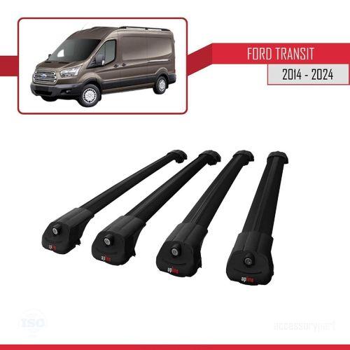 Ford Transit 2014 ve Sonrası ile uyumlu ACE-1 Ara Atkı Tavan Barı SİYAH 4 ADET BAR