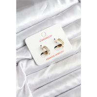 14K Gold Renk Kaplama CM Kadın Küpe