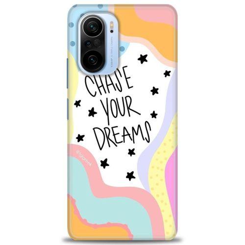 Xiaomi Redmi K40 Pro Kılıf HD Baskılı Kılıf - Chase Your Dreams + Tam Ekran Koruyucu