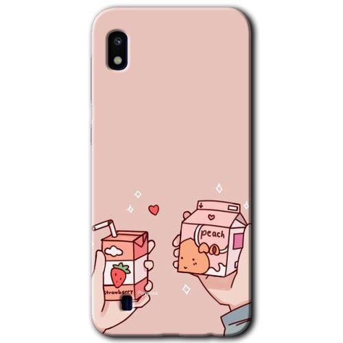 Potkal Hediye Fabrikası Samsung Galaxy A10 Kılıf HD Desen Baskılı Arka Kapak - Meyveli Süt