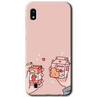 Potkal Hediye Fabrikası Samsung Galaxy A10 Kılıf HD Desen Baskılı Arka Kapak - Meyveli Süt