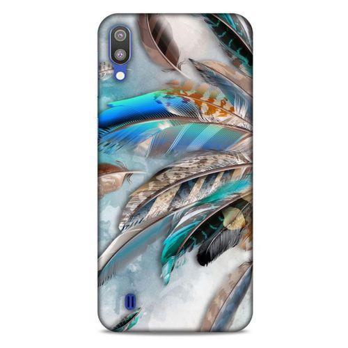 Samsung Galaxy M10 Kılıf Desenli Özel Seri Tüyler (30) Silicone Case