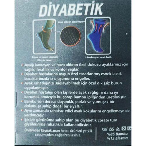 Savcıoğlu Diabetik Bambu Soket Çorap 10 Adet