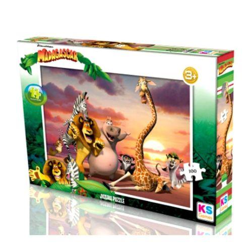 Ks Games Puzzle Madagascar 100 Parça