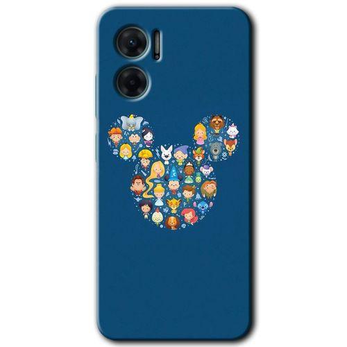Xiaomi Redmi 10 5G HD Baskılı Kılıf + 9D Tam Ekran Koruyucu - Mickey