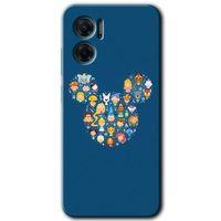 Xiaomi Redmi 10 5G HD Baskılı Kılıf + 9D Tam Ekran Koruyucu - Mickey