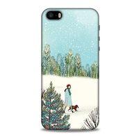 Apple iPhone SE Kılıf Snowix (44) Tough Armor Kılıf Beyaz Açık Mavi