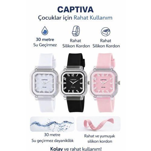 Captiva Analog Rakamlı 30 Mt Suya Dayanıklı Spor Çocuk Kol Saati YN2026.M10