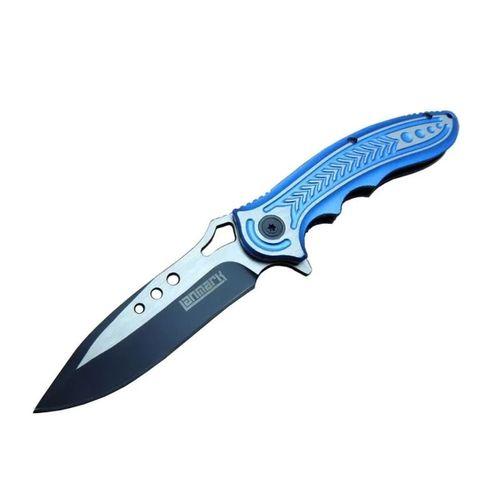 T60b Kamp Çakı 20 Cm - Mavi Sap, Otomatik, Kemerlikli