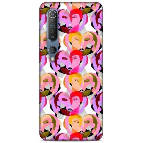 Lopard Xiaomi Mi 10 Uyumlu Kılıf Sürreal Yüzler ♀ (2) Kabı Desenli
