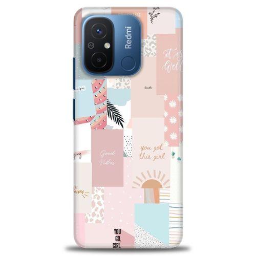 Xiaomi Redmi 12C Kılıf HD Baskılı Kılıf - Girl + Tam Ekran Koruyucu