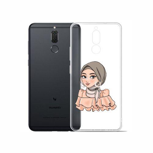 Huawei Mate 10 Lite Başörtülü Kız Şeffaf Telefon Kılıfı