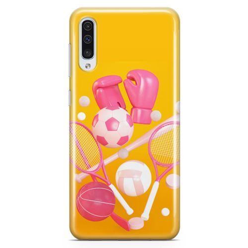 Samsung Galaxy A50 Kılıf Boks Eldiveni Tenis Arka Kapak Koruma Desenli Full Koruyucu