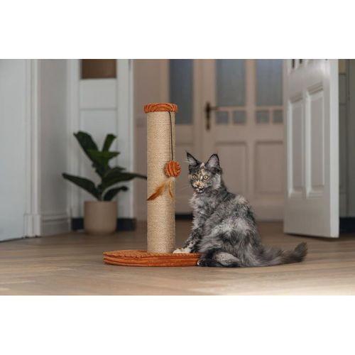 Beeztees DBL Kedi Tırmalama ve Oyuncağı, Toprak Rengi, 35x35x50cm