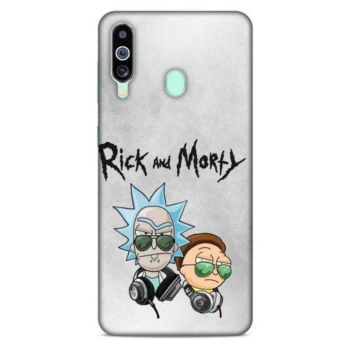 Samsung Galaxy M40 Uyumlu Kılıf Rick And Morty (4) Koruma Kılıfı Eye Patch Morty