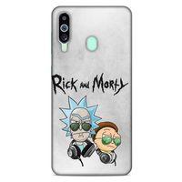 Samsung Galaxy M40 Uyumlu Kılıf Rick And Morty (4) Koruma Kılıfı Eye Patch Morty