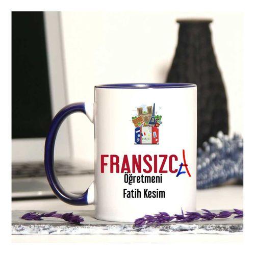 Fransızca Öğretmenine Özel Öğretmenler Günü Hediyesi Kişiye Özel Kupa Bardak