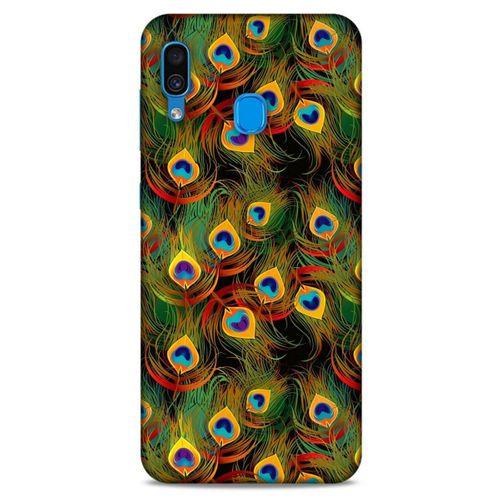 Samsung Galaxy A30 Kılıf Desenli Özel Seri Tüyler (12) Koruyucu Silikon