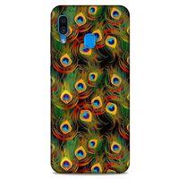 Samsung Galaxy A30 Kılıf Desenli Özel Seri Tüyler (12) Koruyucu Silikon