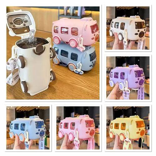 Otobüs Tasarımı Pipetli Su Matarası 500 Ml Alk4648