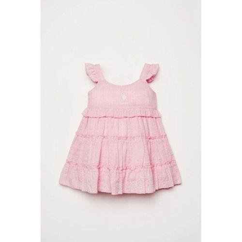 U.S. Polo Elbise USB3033 Pembe