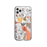 iPhone 11 Pro Max Women Line Style Lens Korumalı Şeffaf Telefon Kılıfı