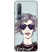 Lopard Xiaomi Mi 10 Uyumlu Kılıf Sürreal Yüzler ♀ (25) Antişok Kapak Baskılı