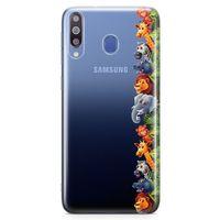 Samsung Galaxy M30 Kılıf Maymun Fil Aslan Arka Kapak Koruma Desenli Full Koruyucu