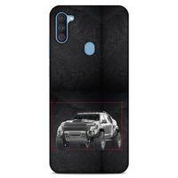 Lopard Samsung Galaxy A11 Uyumlu Kılıf PickUpX (14) Lansman Kılıf Açık Gri