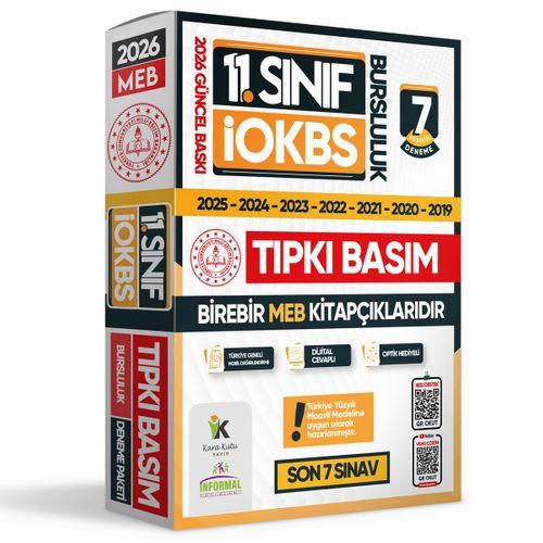 2026 11 Sınıf İOKBS (BURSLULUK SINAVI) MEB Çıkmış Soru Tıpkı Basım Deneme Paketi 7li Türkiye Geneli