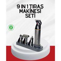 Şarjlı 9’u 1 Arada Çok Amaçlı Erkek Bakım Seti Yıkanabilir Başlıklar