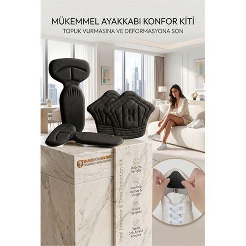 Topuk Koruyucu Set - Ayakkabı Daraltma Pedi ve Yırtık Tamir Yaması, Vurma Önleyici Konfor Kiti 723279