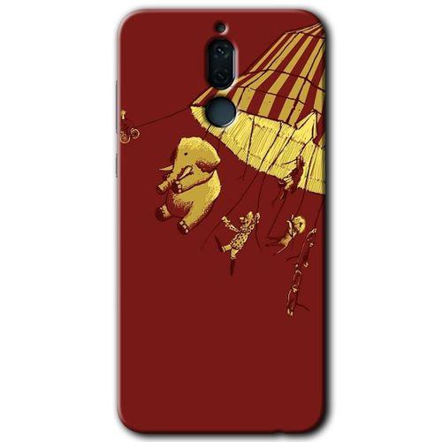 MRCİLETİSİM Huawei Mate 10 Lite Kılıf HD Desen Baskılı Arka Kapak + Temperli Cam - Zoo