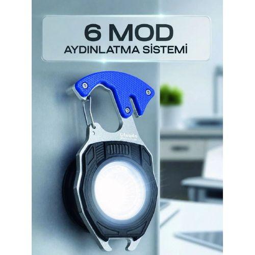 Çok Fonksiyonlu Acil Durum El Feneri Elektronik Çakmak Tornavida Ve Düdük Özellikli