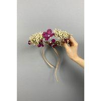 Ortancalı Kuru Çiçekli Dış Çekim Gelin Saç Aksesuarı