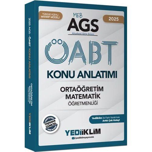 2025 MEB AGS ÖABT Ortaöğretim Matematik Öğretmenliği Konu Anlatımı Yediiklim Yayınları