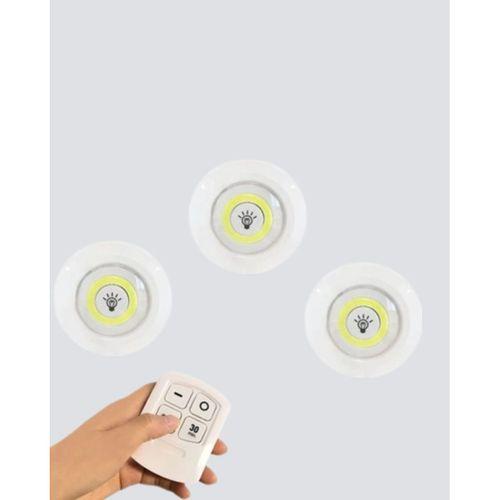 Kablosuz Gün Işığı 3’lü Led Spot Lamba Kumandalı