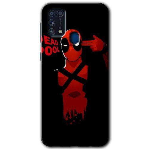 Samsung Galaxy M31 Kılıf Baskılı Kapak - DeadPool 4 +Tam Ekran Koruyucu