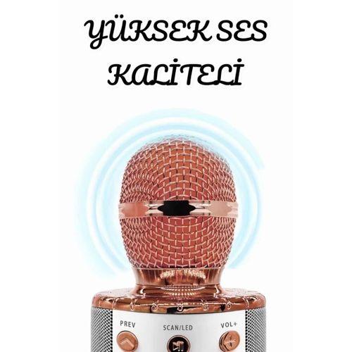 Şarjlı Ve Uzun Pil Ömürlü Karaoke Mikrofon Usb Bellek Destekli, Profesyonel Ses