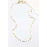 Çelik Zincir Kolye - 45 cm - Altın