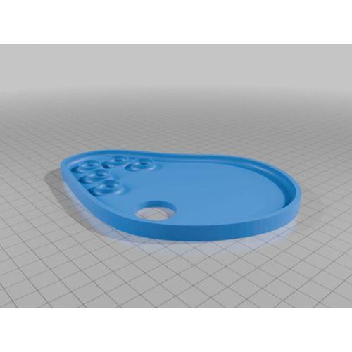 Boya Paleti 3D Baskı (Bu ürün Sadece Plastik parçadır - Almadan Önce Soru Sorabilirsiniz)