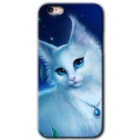 iPhone 6 Plus Kılıf HD Desen Baskılı Arka Kapak - Cat Glance