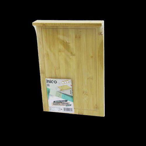 Bambu Kesme Tahtası 25x35 cm (Kanallı, Kenar Destekli)