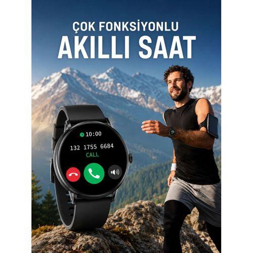 Akıllı Saat Çok Fonksiyonlu Sesli Görüşme Nfc Uyumlu Amoled Ekran
