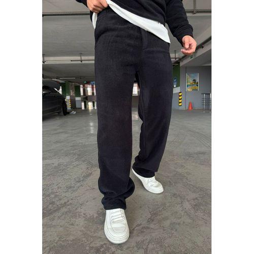 Oversize Fermuarlı Dik Yaka Baggy Pantolonlu Polar Takım