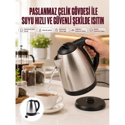 Çelik Su Isıtıcı Kettle Dayanıklı Paslanmaz Çelik Uzun Ömürlü