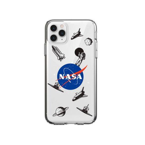 iPhone 11 Pro Nasa Desenli Premium Şeffaf Silikon Kılıf