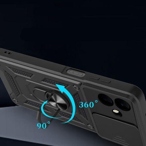 Galaxy A07 Kılıf Magnetik Standlı Kamera Korumalı Zore Sürgülü Vega Kapak