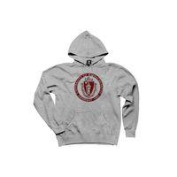 Massachusetts University logo Gri Kapşonlu Sweatshirt Hoodie