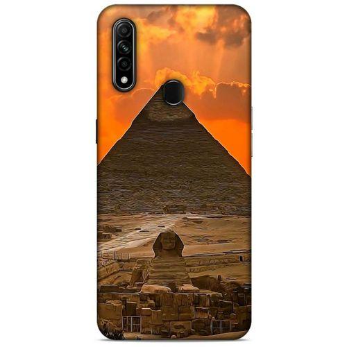 Oppo A31 Kılıf Dünya Mimarisi (25) Antişok Kapak Giza Piramitler Mısır